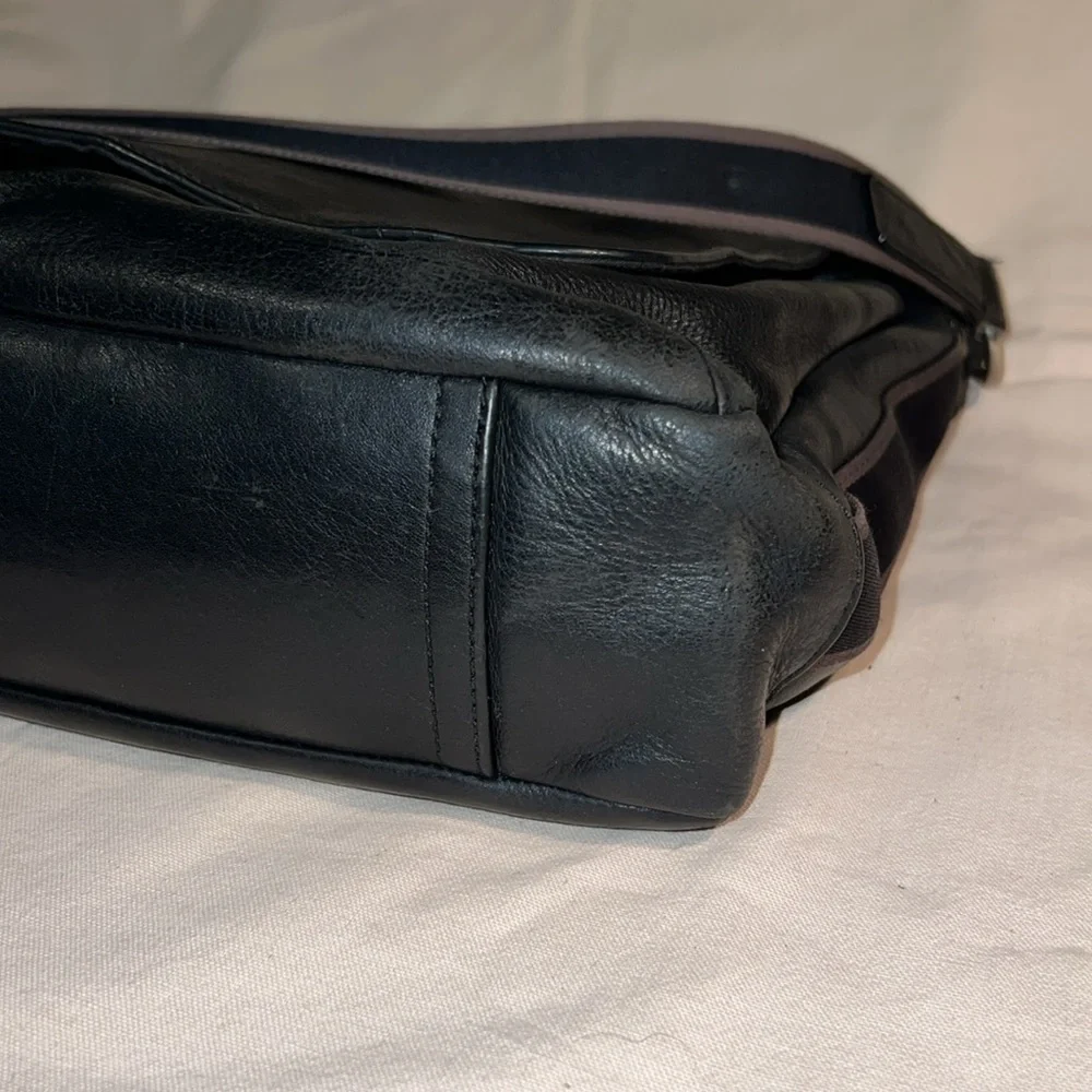 Coach HERITAGE WEB LEATHER MESSENGER